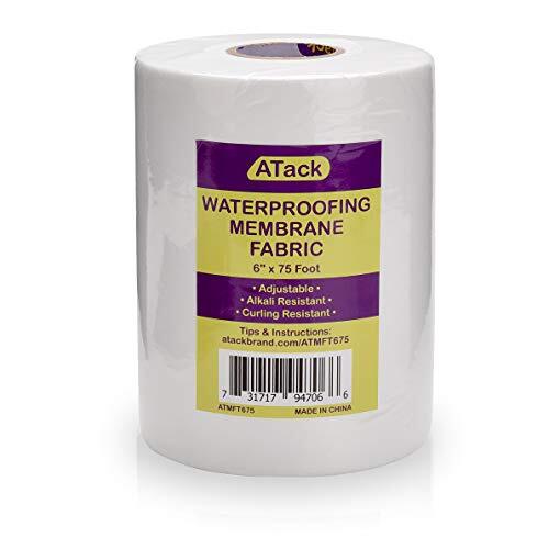 Fiberglass Waterproofing Anti-Fracture Membrane Fabric Sheet, 6 Inches x 75