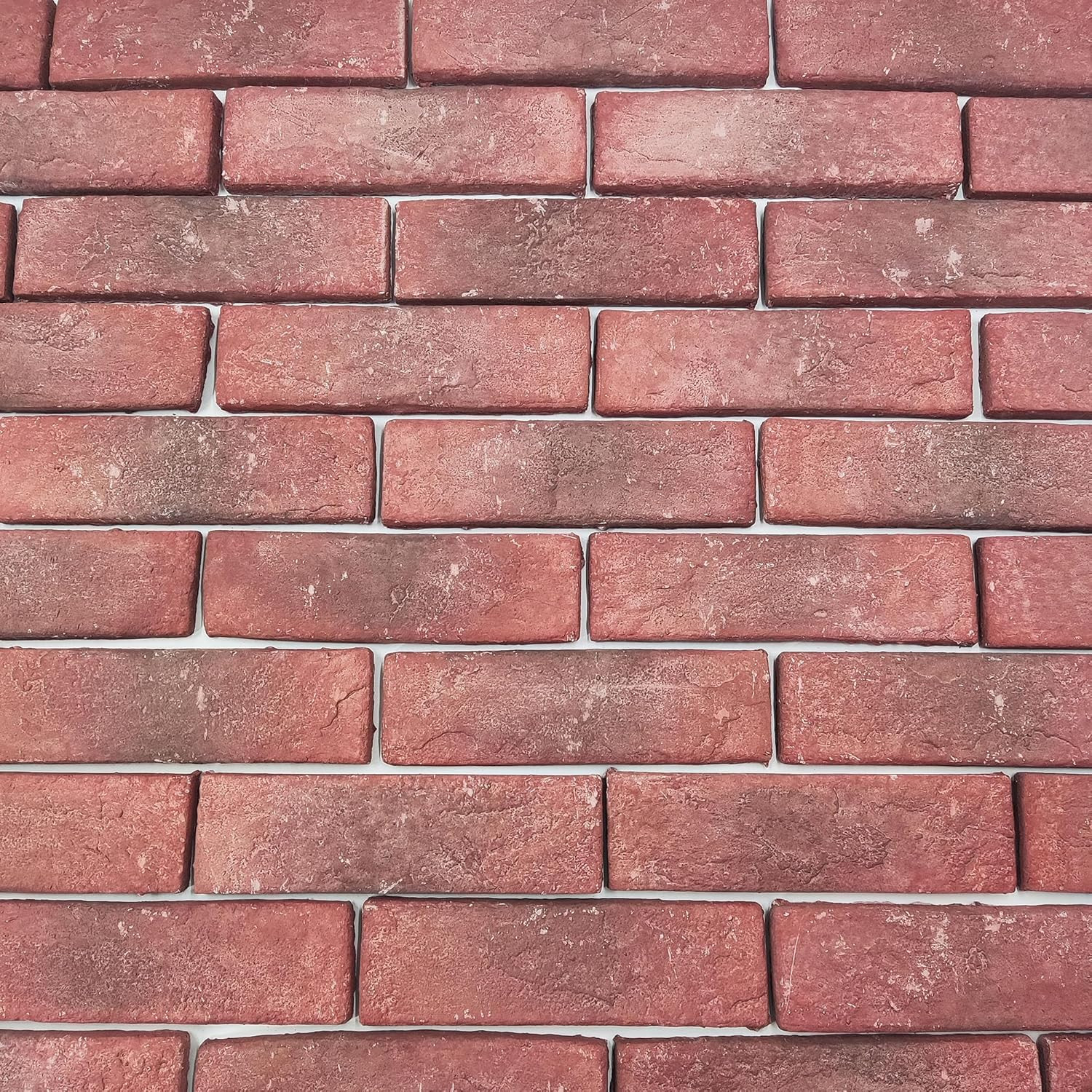 20 Red Thin Wall Brick Veneers, 2.4″ X 7.9″ for Interior and Exterior Use