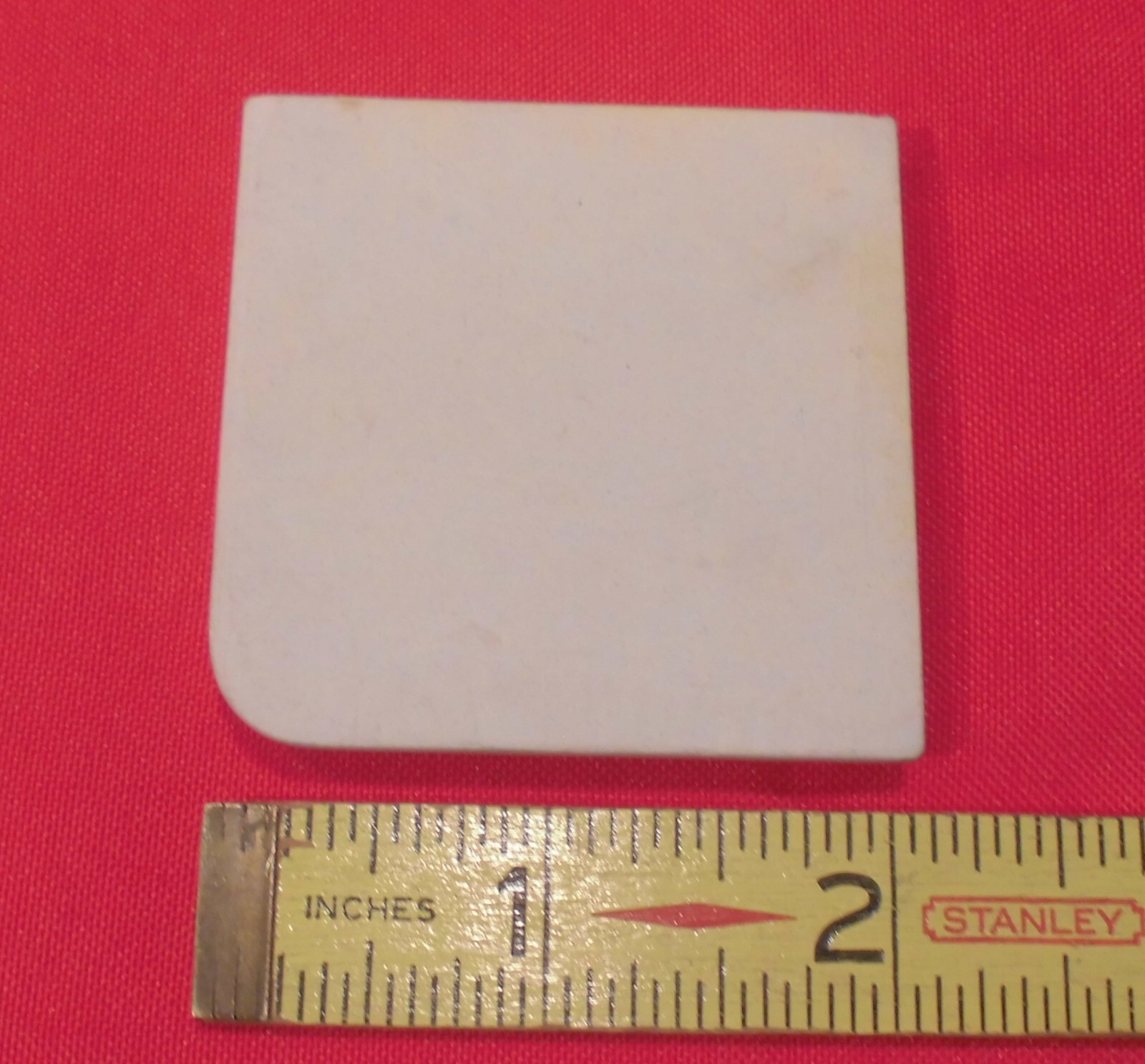 1 pc. Shell Pink: 2″ X 2″ X 5/16″ Glossy Ceramic Surface Bullnose Corner Tile