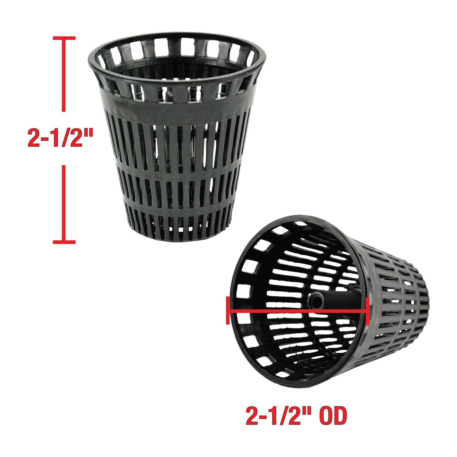 Danco, Inc. 10739 Hair Catcher Baskets, Black, 3 3 Count (Pack of 1), Black