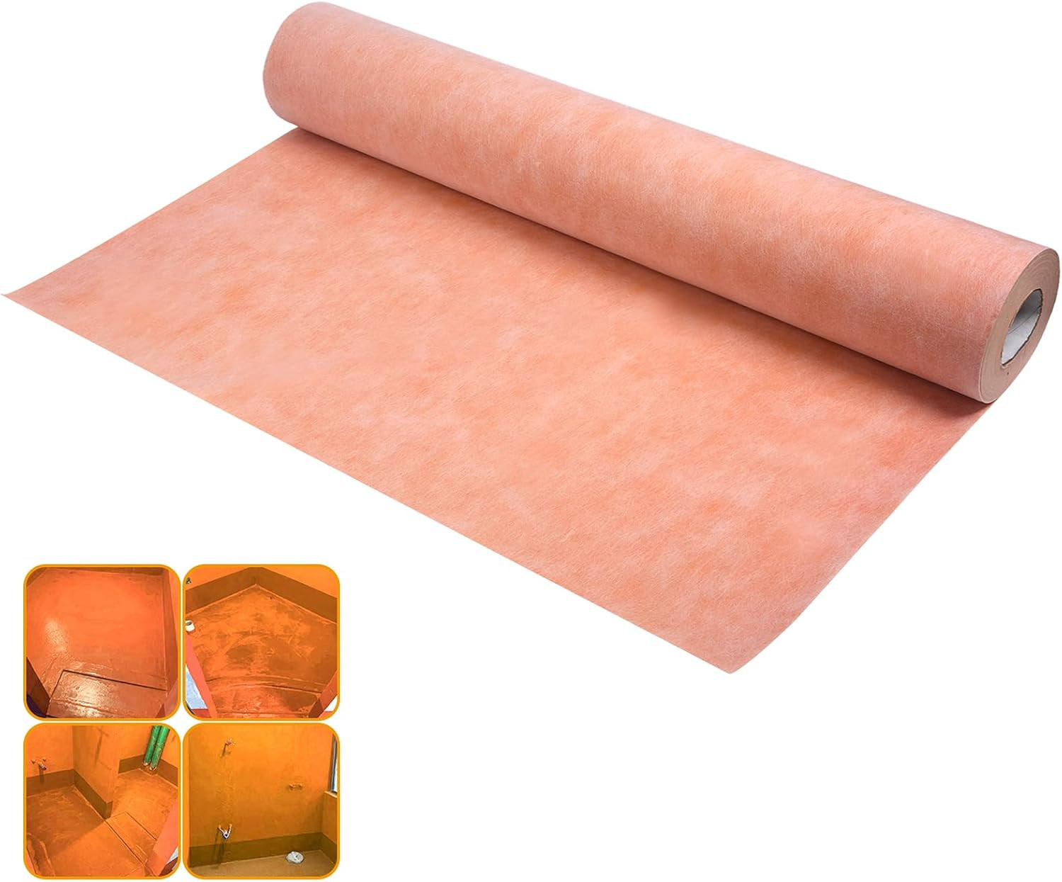 Waterproof Membrane for Showers, 3.3 Ft X 98.5 Ft (323 Sq Ft), Schluter Membrane
