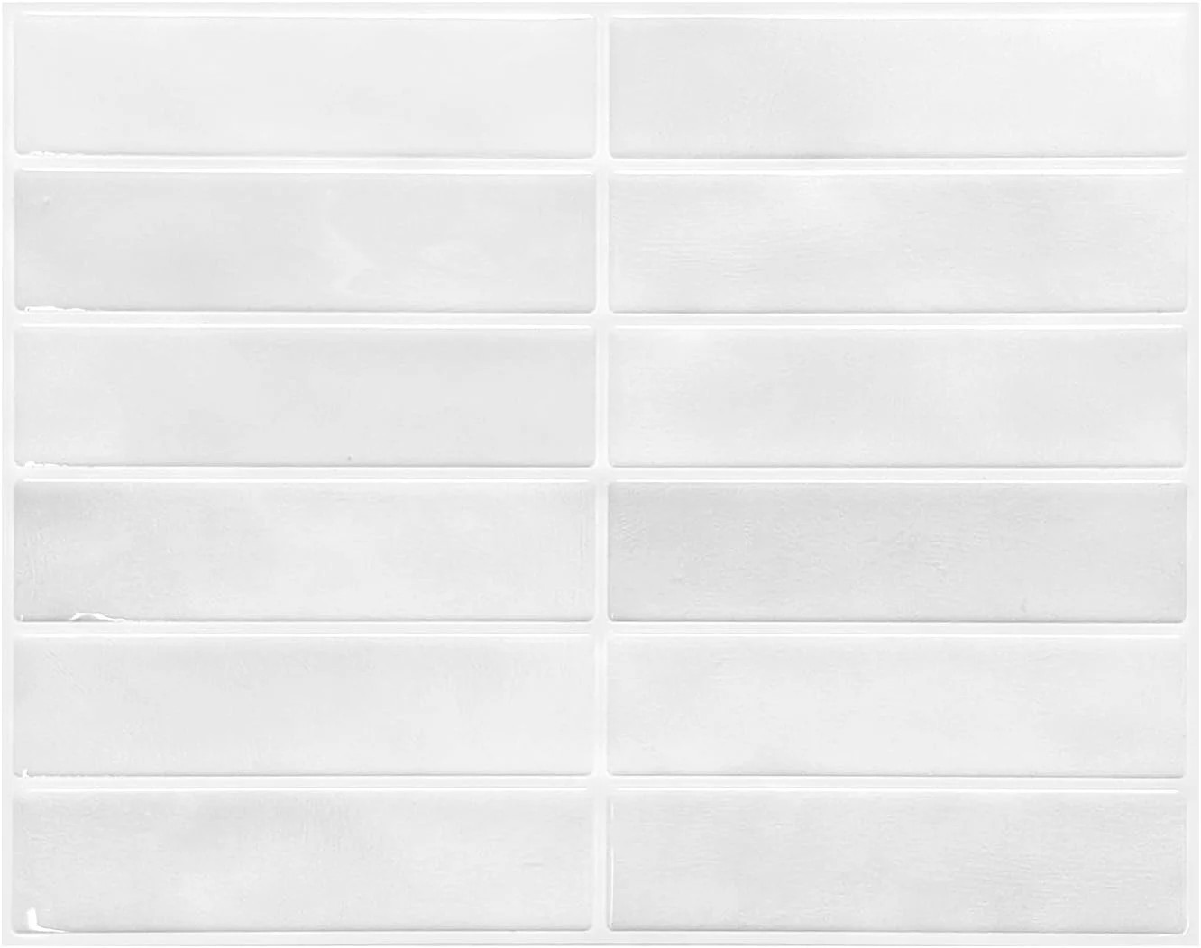 Peel and Stick Backsplash Tiles – Easy DIY Self-Adhesive Subway Wall Tiles, 10 P