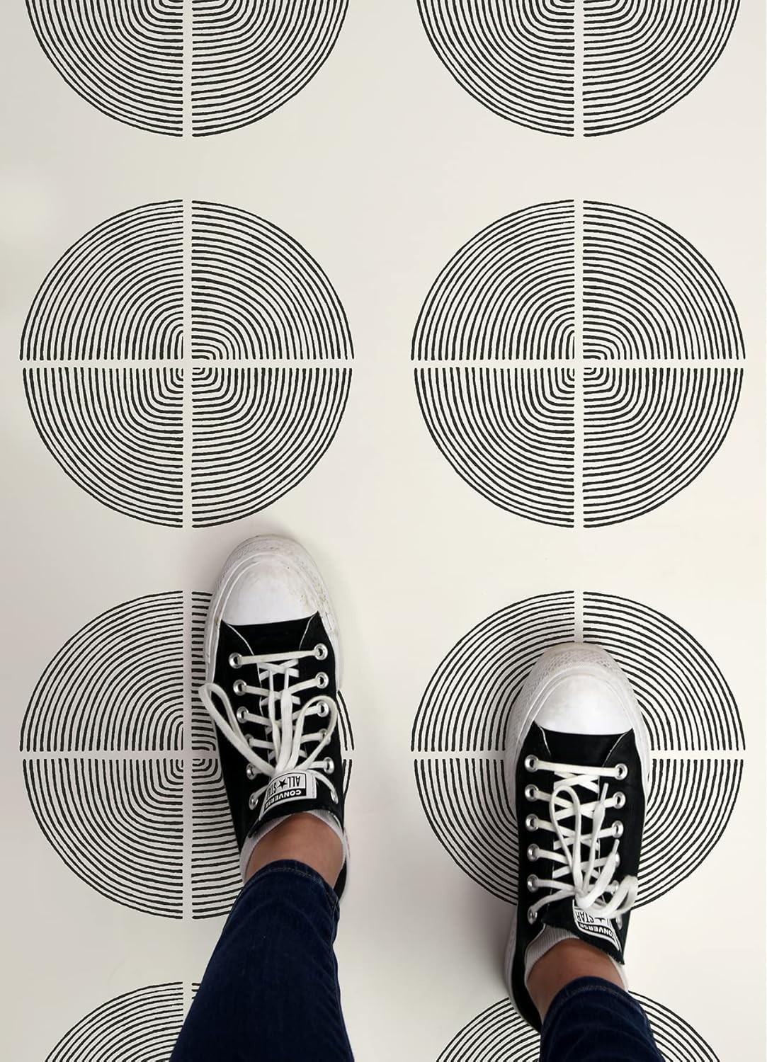 Mid-Century Modern Peel & Stick Vinyl Tiles – 12×12 Inches, Easy Installation