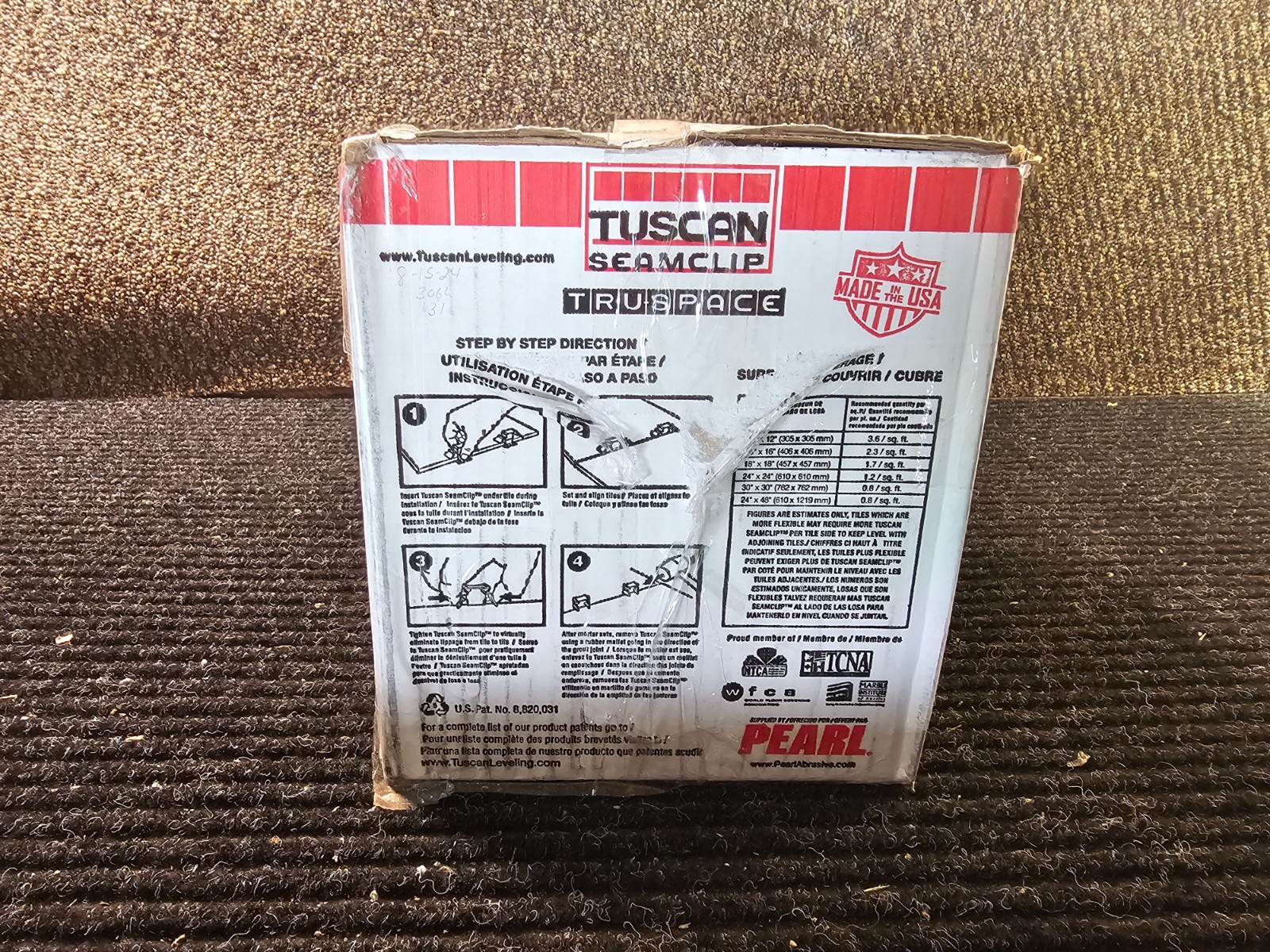(QTY 150) Pearl Tuscan TSC150116O 1/16 in Tile Leveler/Spacer System – Orange