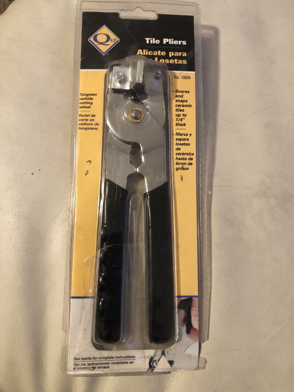 QEP 8″ Tile Pliers 10004 – BRAND NEW Open Package. Scores And Snaps Ceramic Tile