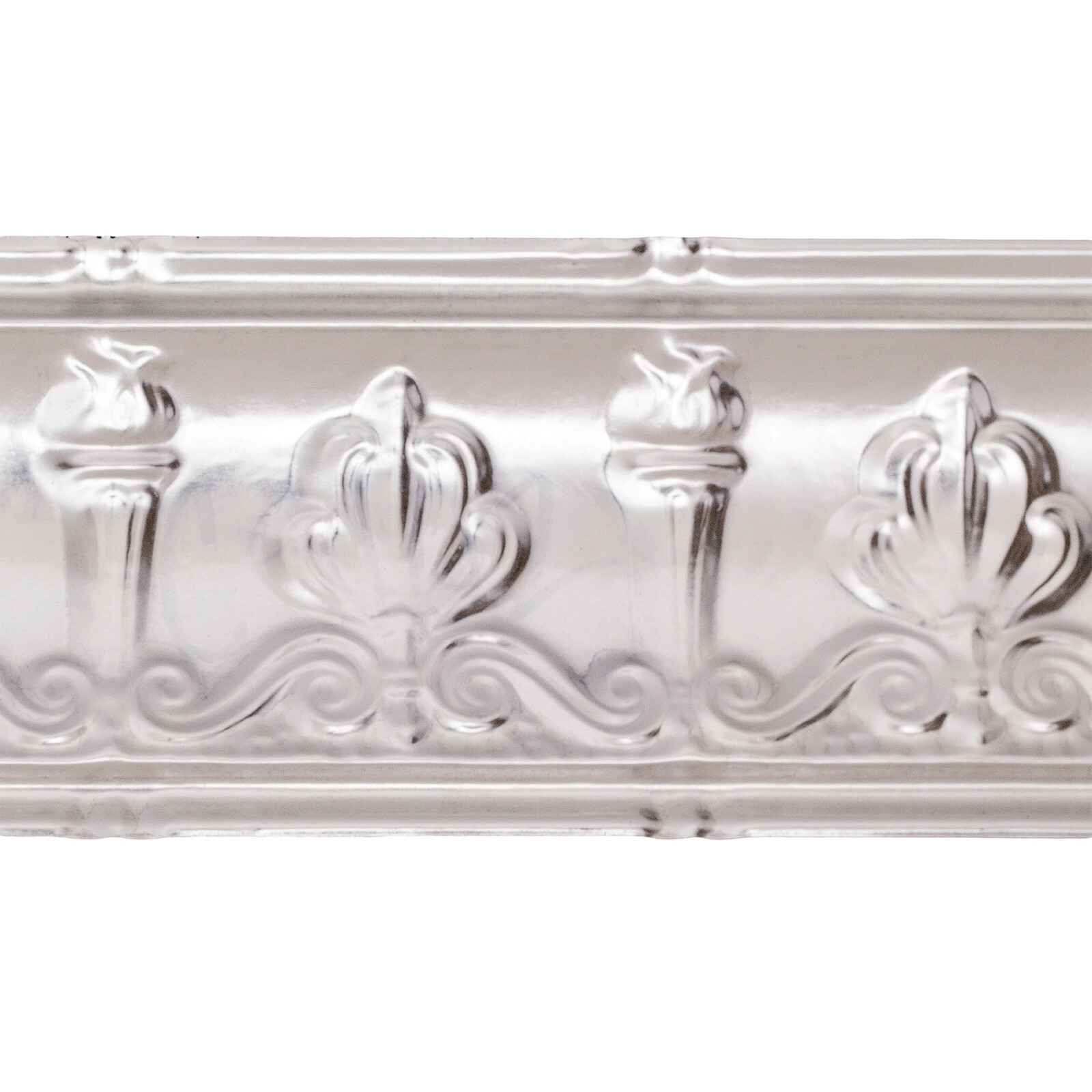 Great Lakes Tin – Superior 48″ Unfinished Tin Crown Molding (Carton of 5)