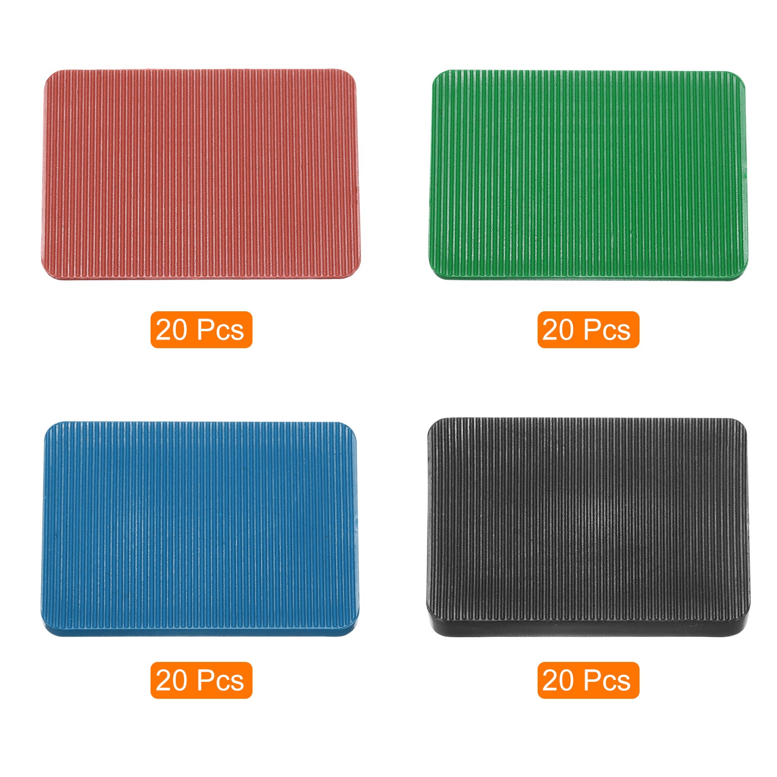 80pcs plastic thicknesses 60x40mm 2/3/5/10mm spacers car tiles