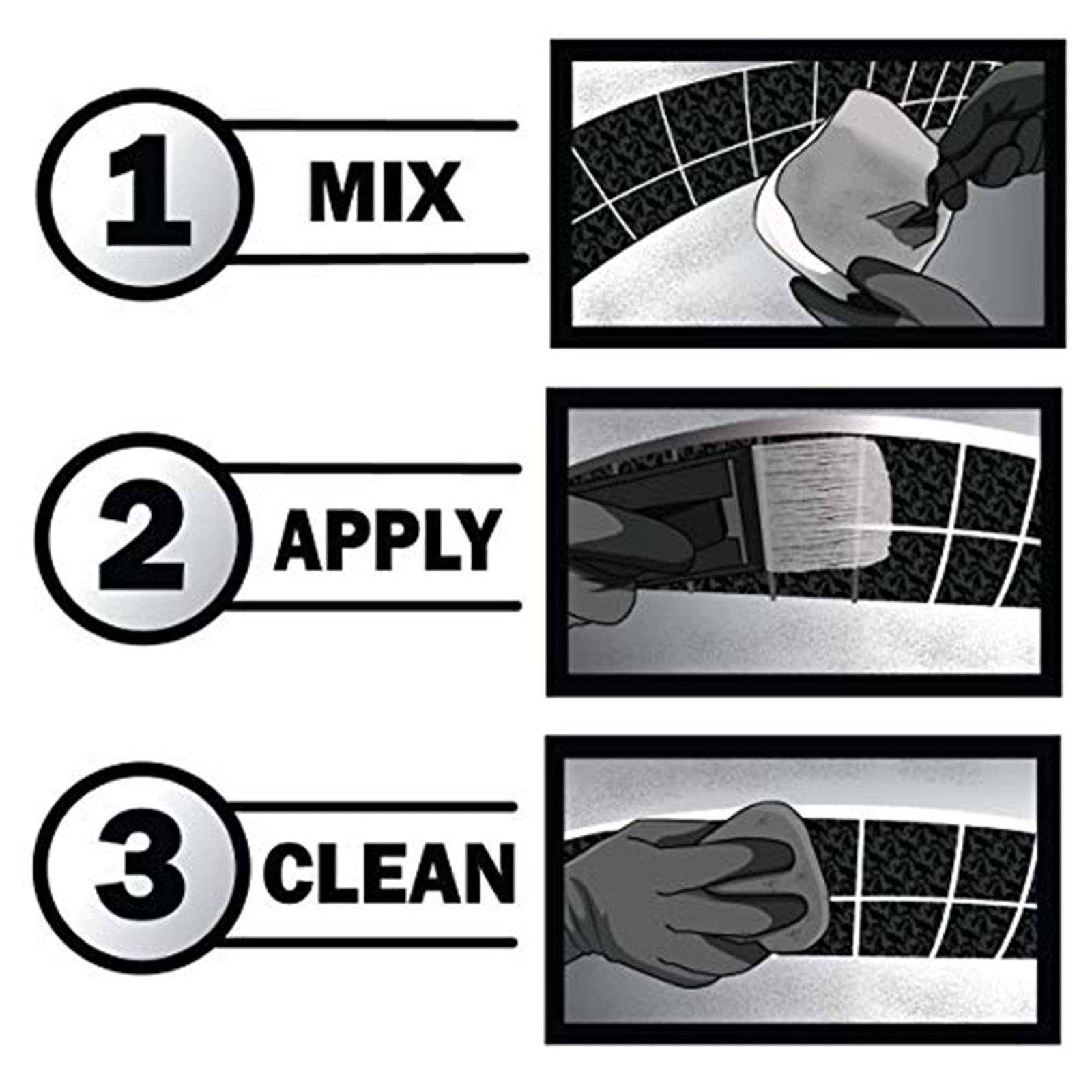 White Pool Tile Grout Repair Kit – 3 lbs, Waterproof, Easy to Use, Fast Drying