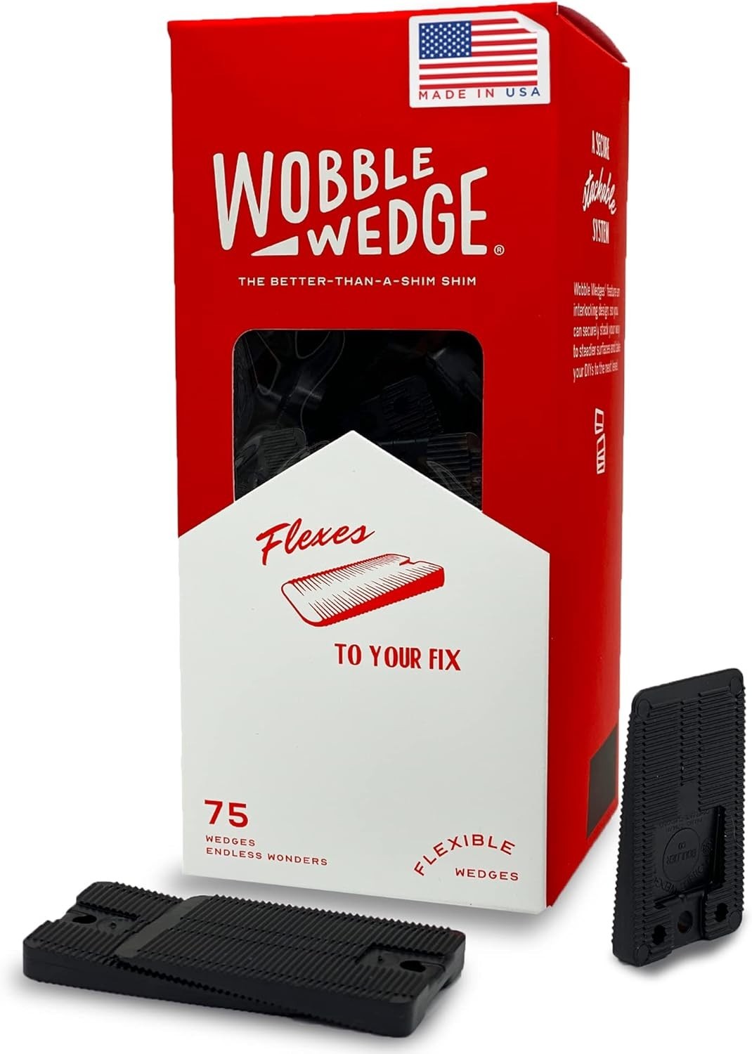 Wobble Wedges Plastic Shims Leveling Tools for Furniture Plates Home Improvement