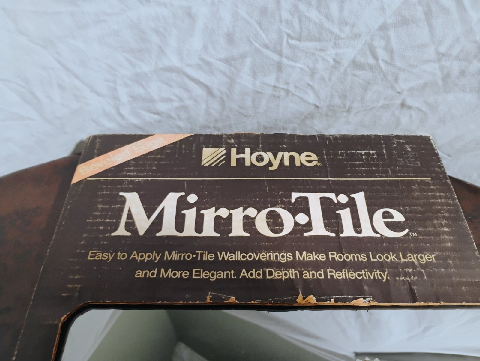 HOYNE vintage GLASS TILE beveled edge NEW IN BOX 6 square feet
