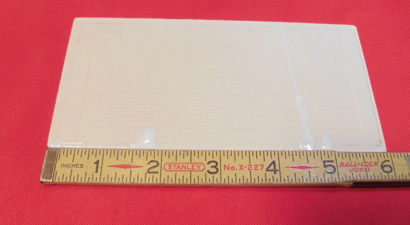 1 pc. Vintage *White* Subway Glossy Ceramic Tile 3″ X 6″ X 3/16″ H R Johnson Co.