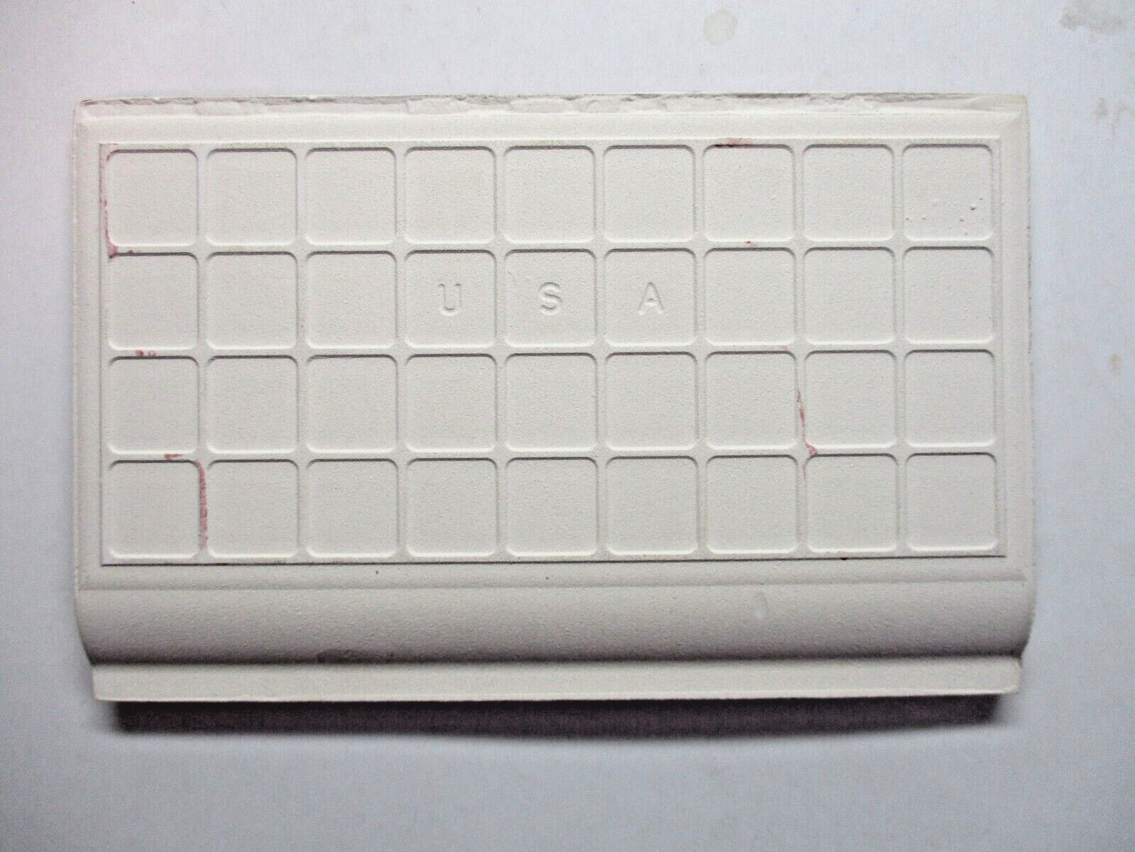 1 Bullnose Cove Base Tile Mannington USA 6″ Plum Red Light Bordeaux Ceramic 1970