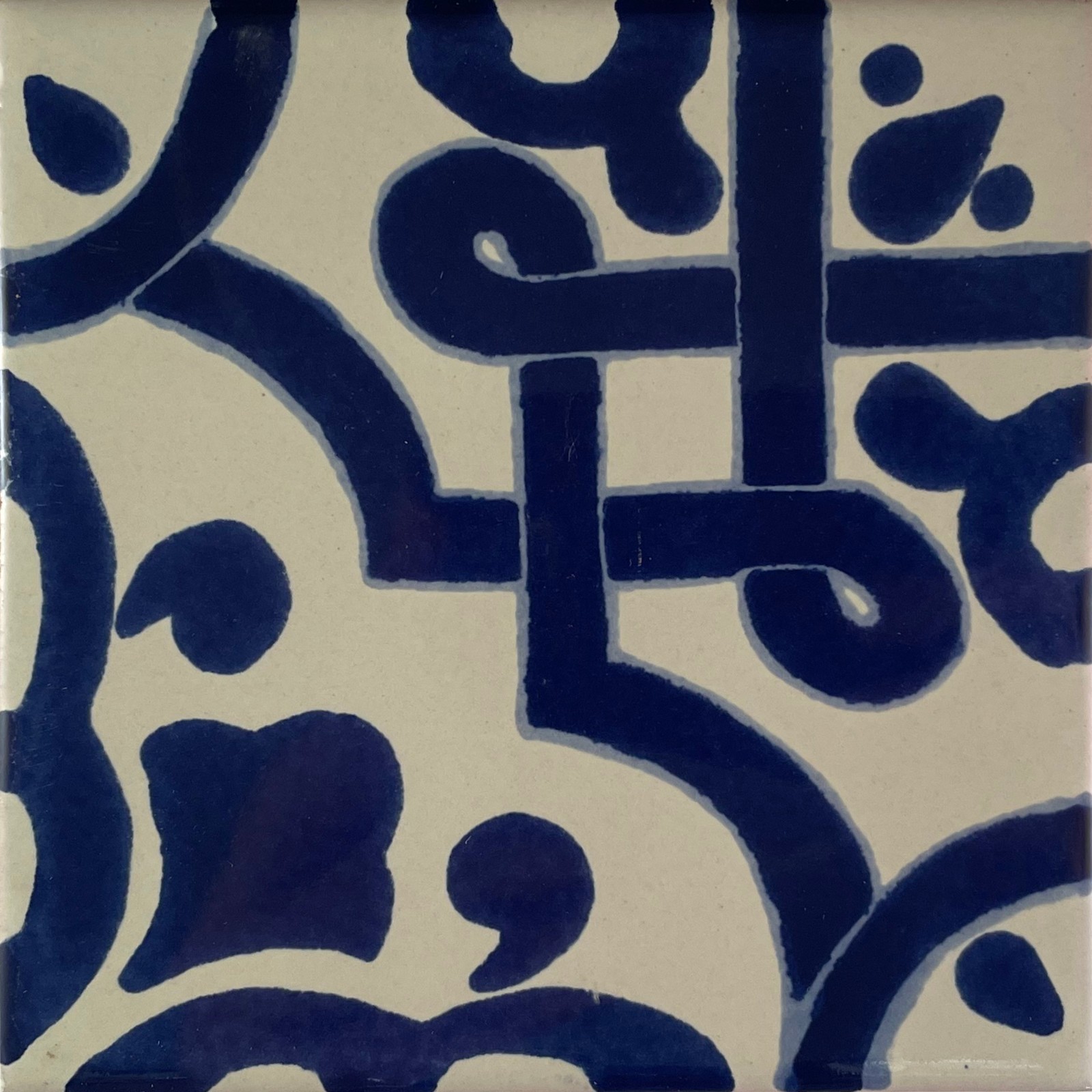 4.2×4.2 9 pcs Palermo Mexican Clay Tile Handmade Talavera Backsplash Mosaic