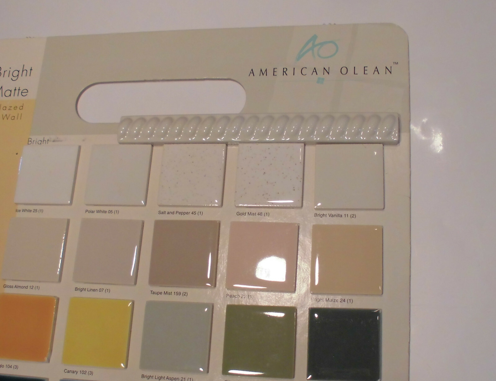10 pcs. *Bone-Vanilla color: Ceramic Liner-Pencil-Sizzle Tiles; 5/8″ X 6″ Twist