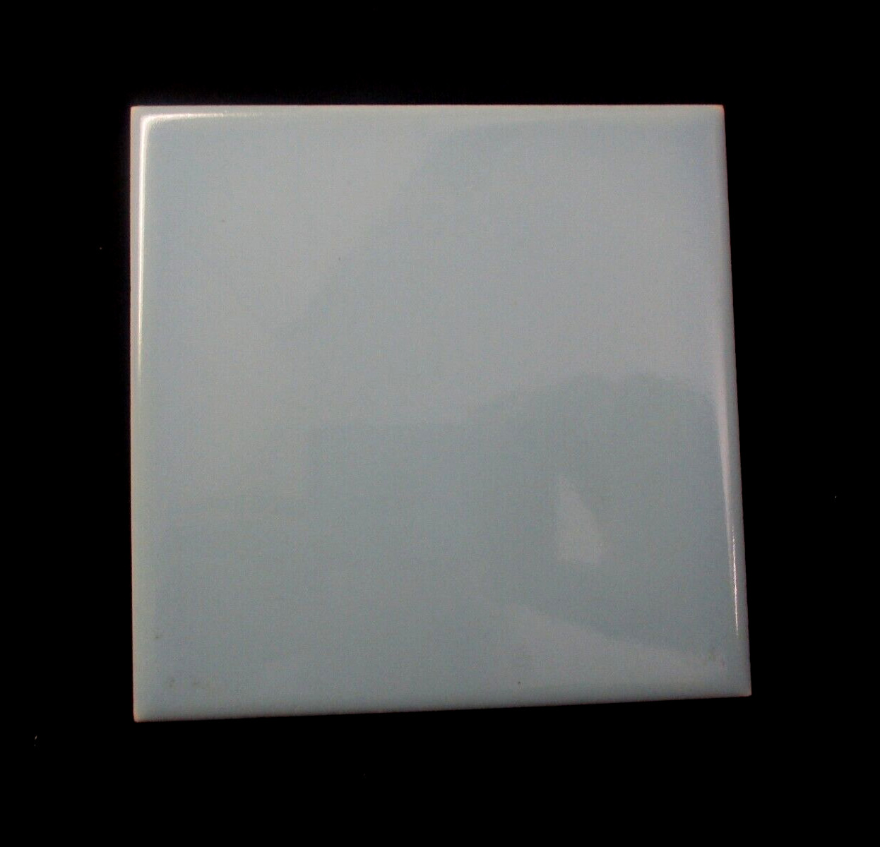 1 Wall Tile Atco USA 4-3/8″ Gloss Light Powder Blue Ceramic 1950s Retro Vintage