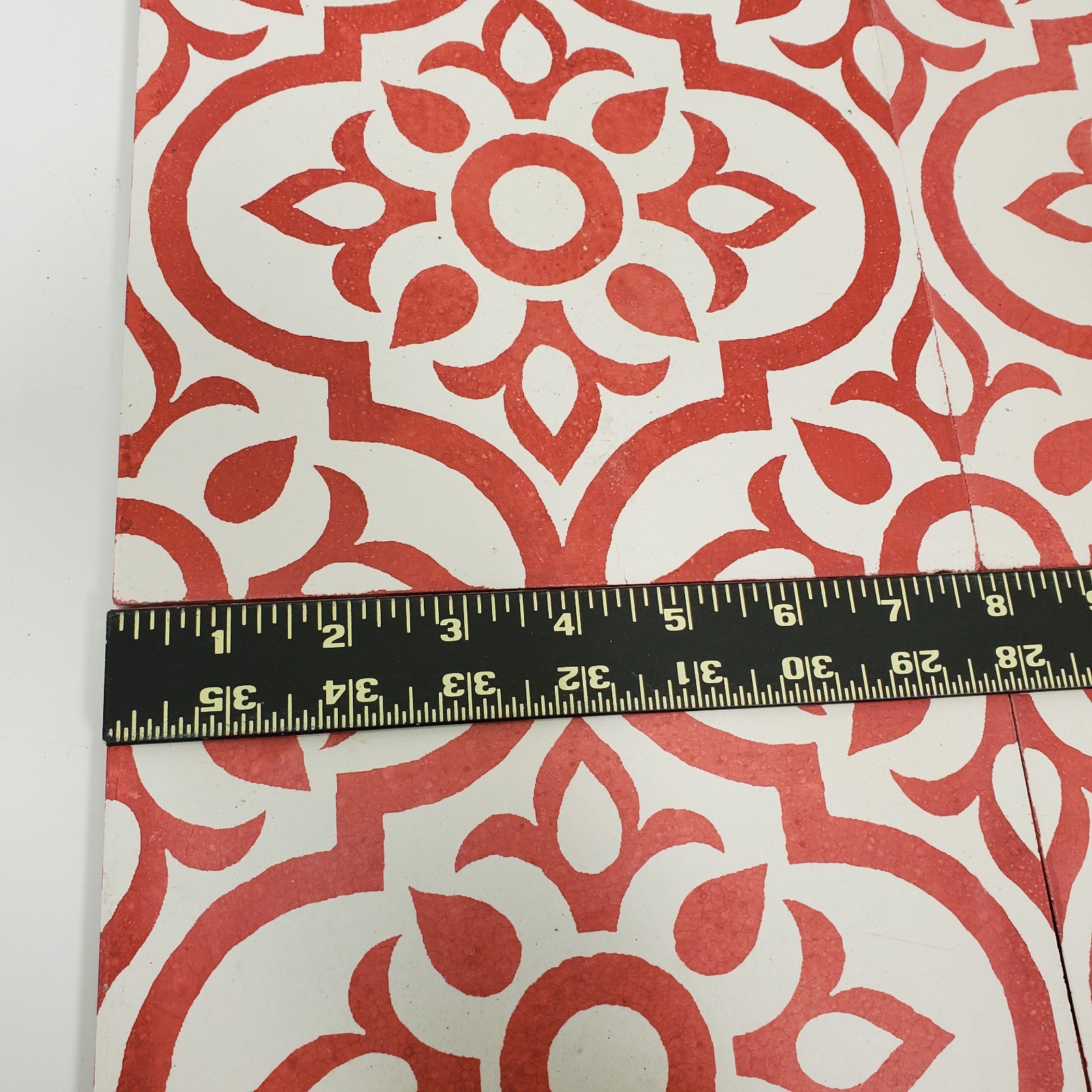 Mai Ngam W-101 8×8 Encaustic Cement Tile Box of 12 New Open Box Terracotta