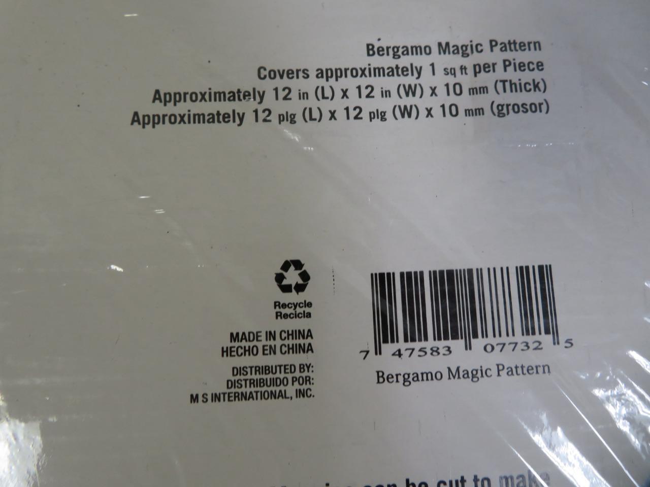 MSI Bergamo 12 in. x 12 in. x 10mm Polished Marble Look Floor and Wall Tile