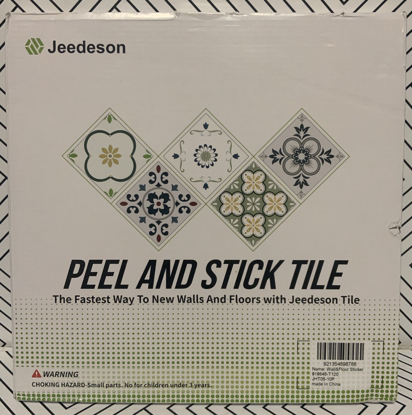 🥥 Jeedeson Peel and Stick Wall Tiles Green 2 pack🆕AS SHOWN 👇