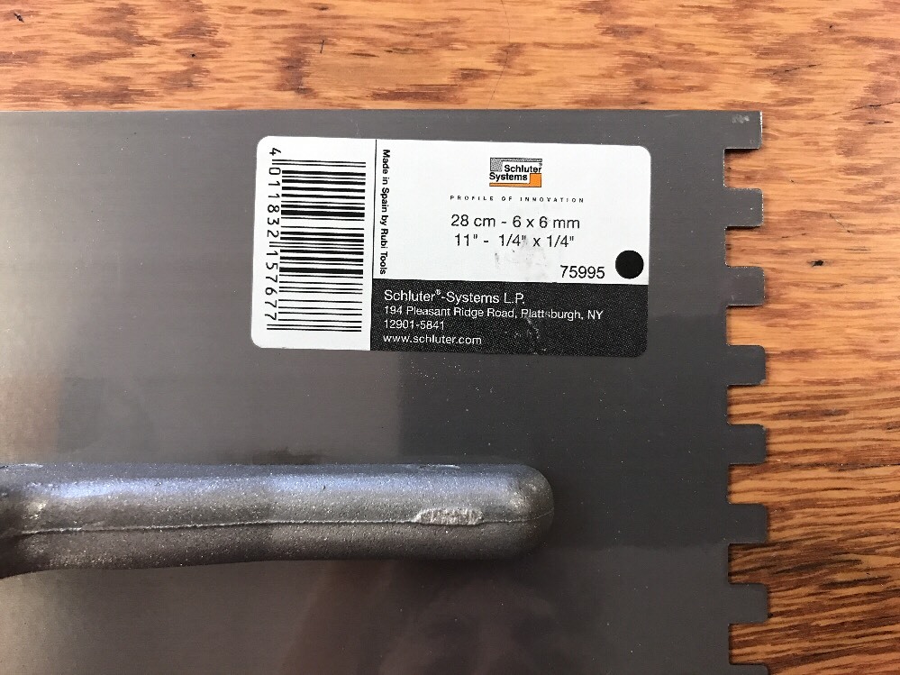 Schluter Flooring Trowel for DITRA-XL and DITRA HEAT