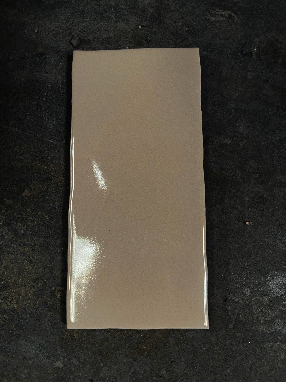 Brown 2 7/8 x 5 7/8 nTile Ceramic Wall Remodel Arts Vintage C#235 SAMPLE PIECE