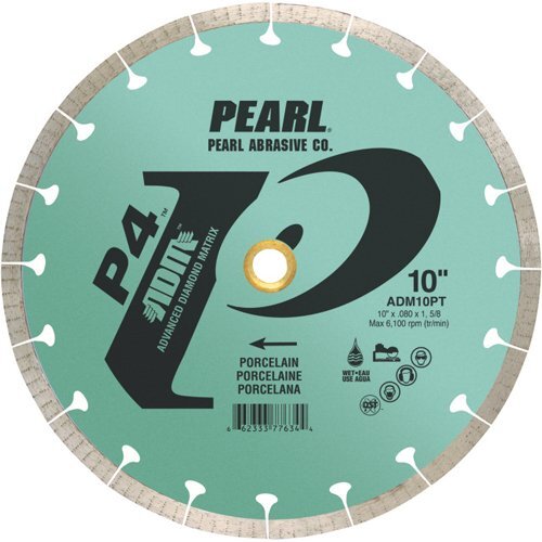 Pearl Abrasive P4 ADM10PT Reactor 10″ Porcelain Tile Diamond Blade
