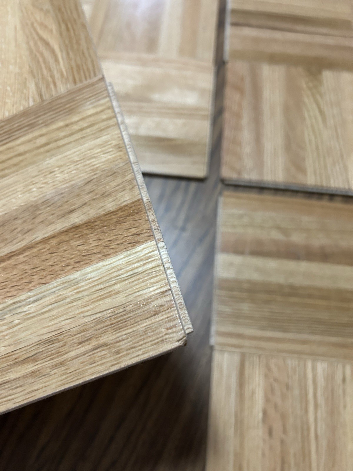 10 Parquet Floor Tiles Oak Natural Canadian 30cm x 30cm NEW!