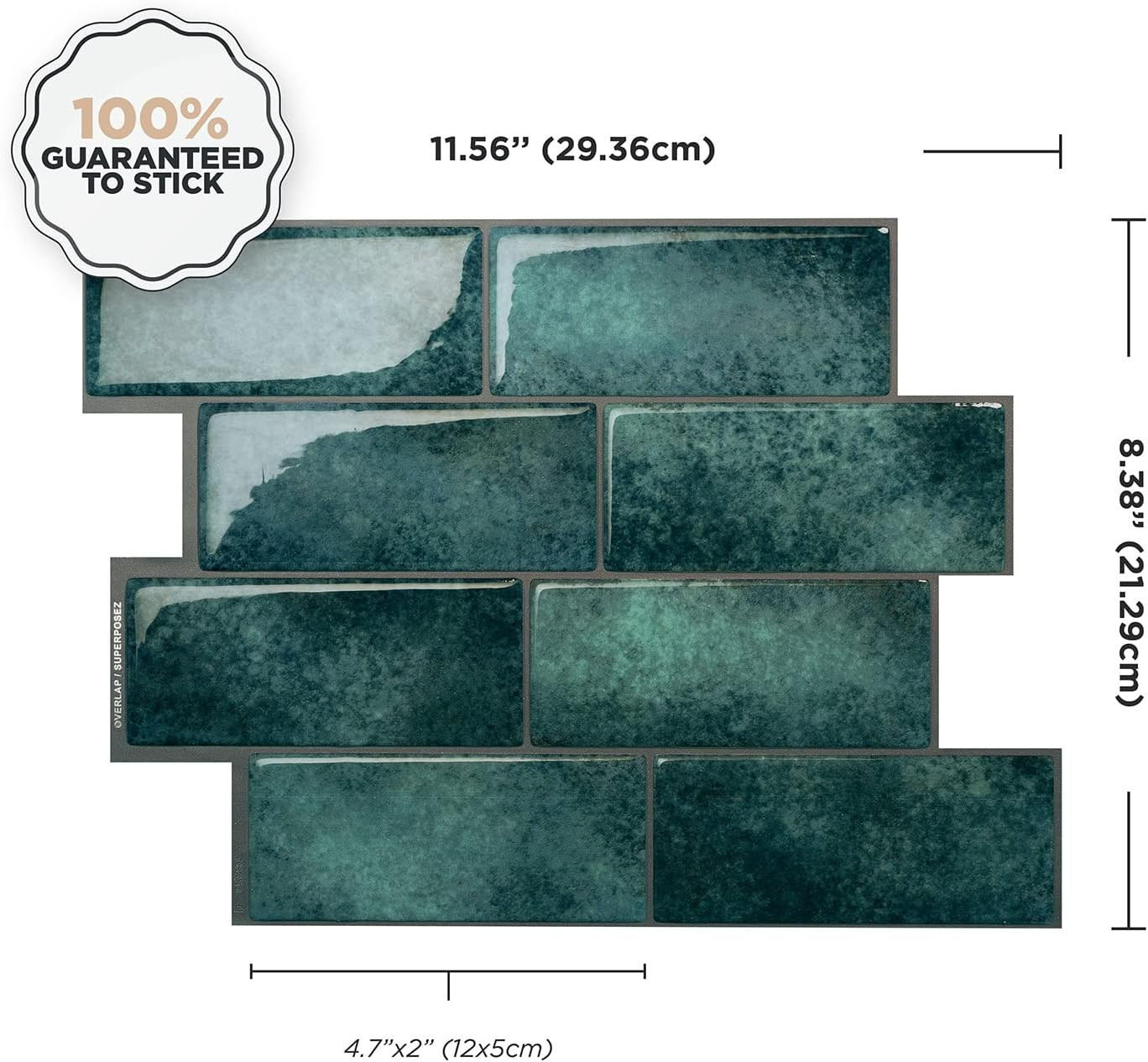 3D Peel and Stick Backsplash Tiles – 5 Sheets for Kitchen & Bathroom