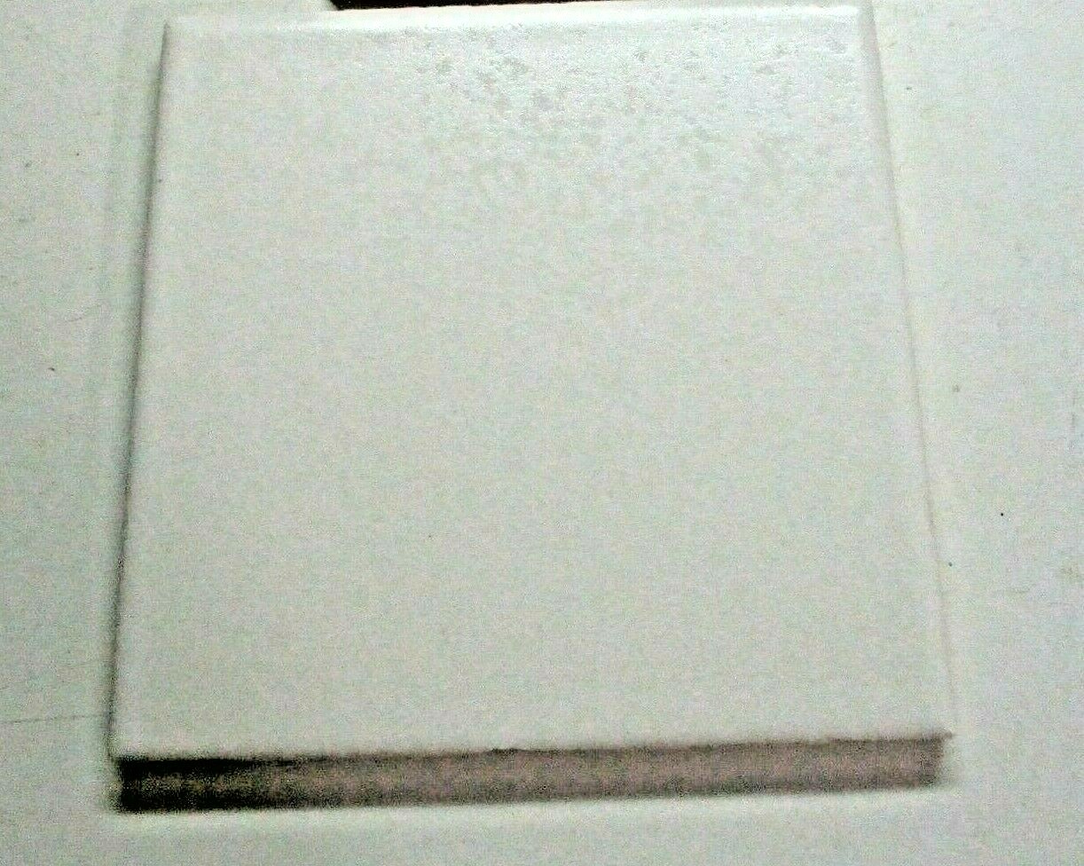 1 Tile FT Florida USA 4-3/8″ 1970 Crystalline Off White Satin Gloss Ceramic Wall