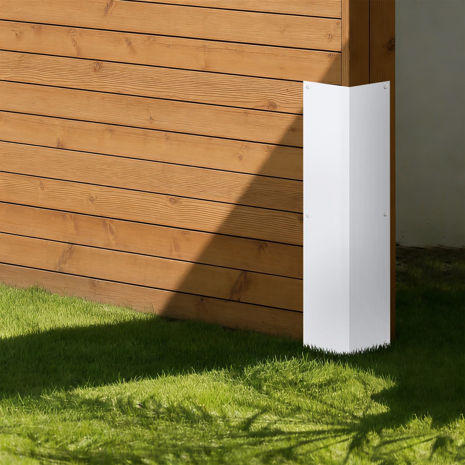 2 PCS 89° Angled Aluminum Exterior Wall Corner Guards 3-3/8″× 3-3/8″ x 15-3/4″