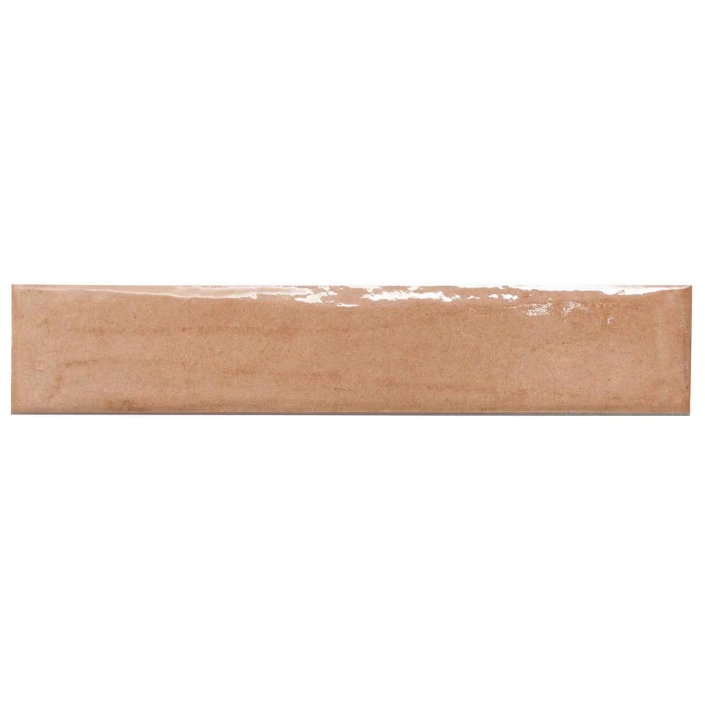 Tint Terracotta 2.95 In. X 15.74 In. Polished Porcelain Wall Tile (14.2 Sq. Ft./