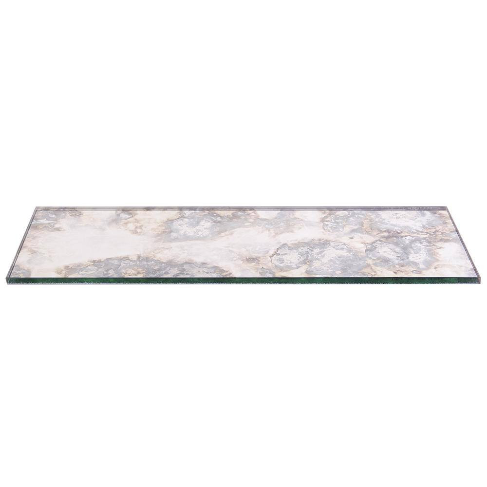 Lana Silver 6 In. X 18 In. Antique Glass Wall Tile (6 Sq. Ft. / Case)