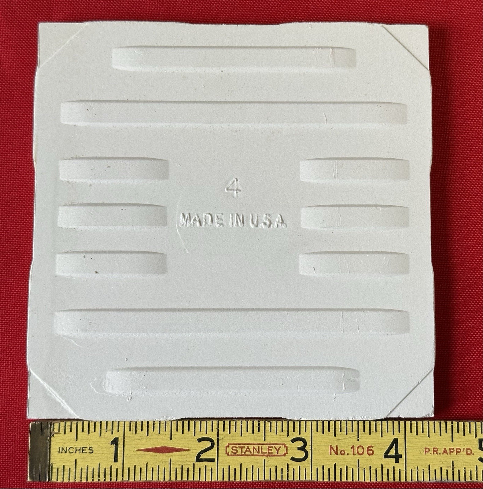 1 pc. Venetian Pink: 4-5/16″ Glossy Ceramic Tile, #362 by Robertson Tile Co. NOS