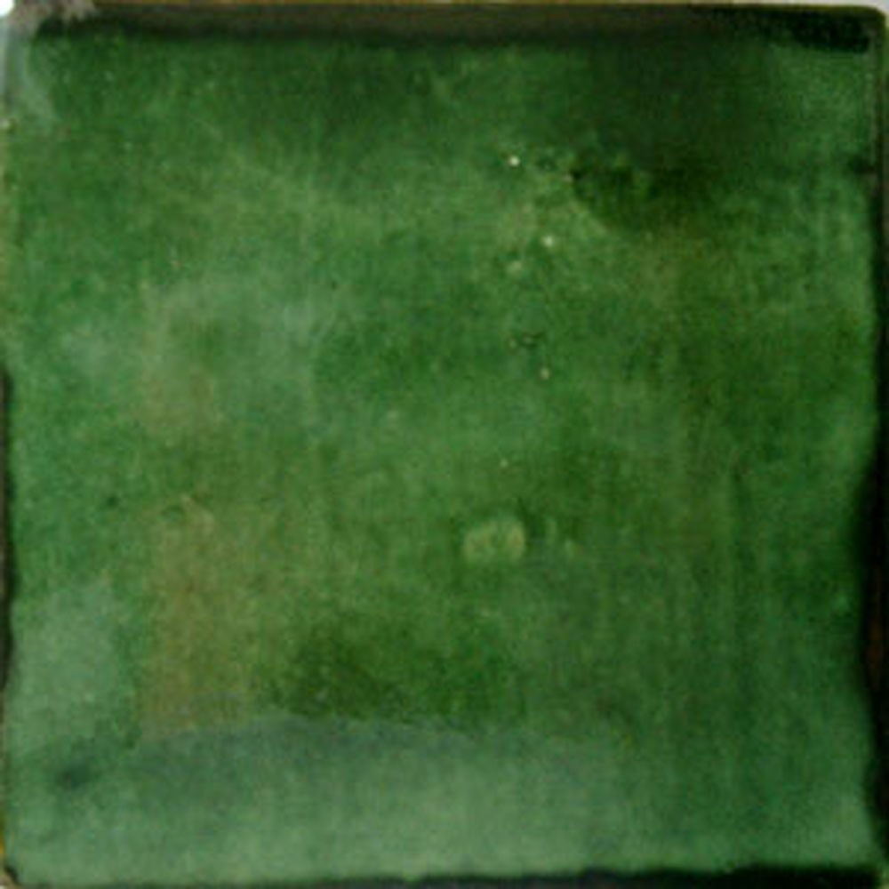 S#001) Mexican Tile sample Ceramic Handmade 4×4 inch, WASHED GREEN