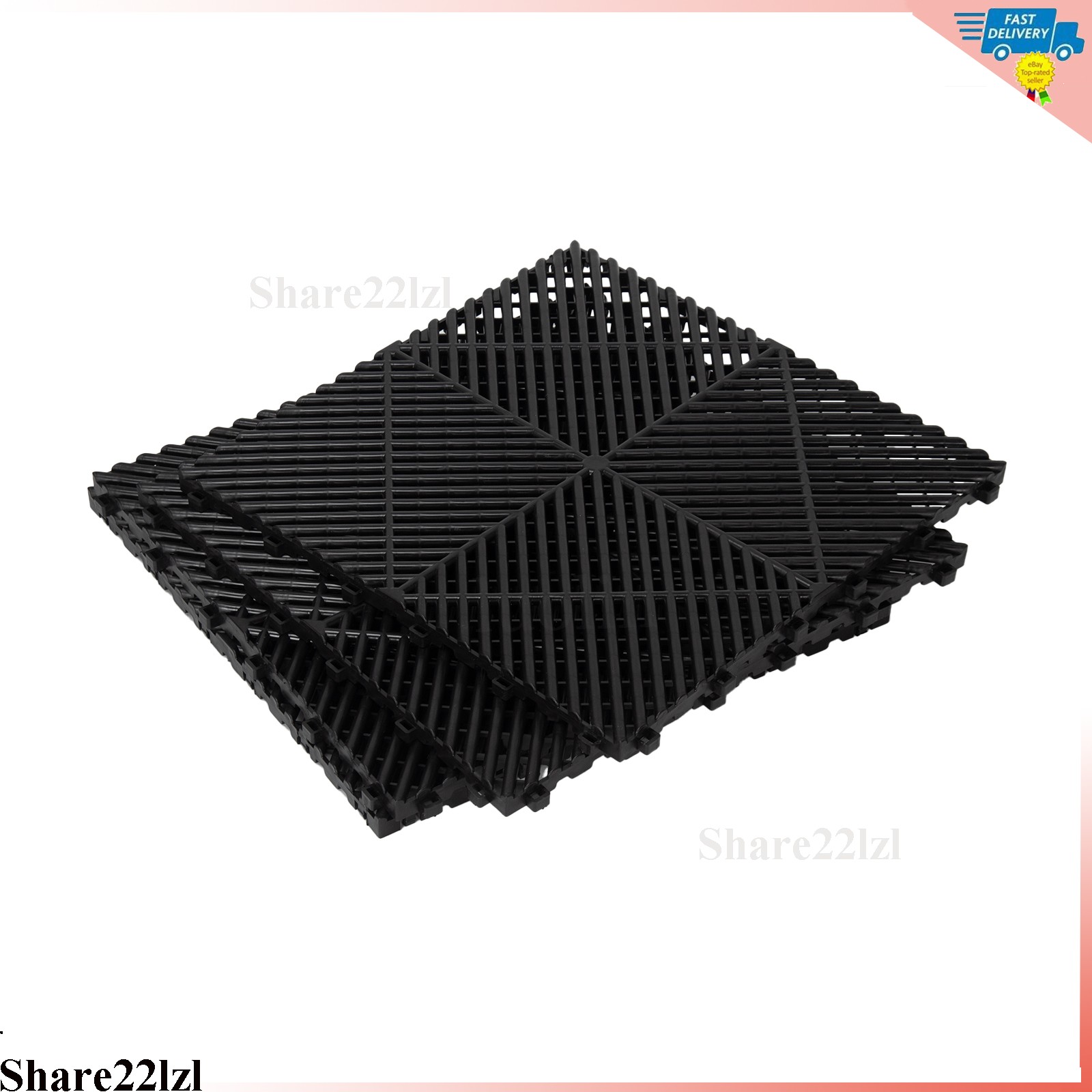 Garage Floor Tiles Interlocking Flooring Tiles 15.75×15.75”/ 40 x 40 cm 25Packs