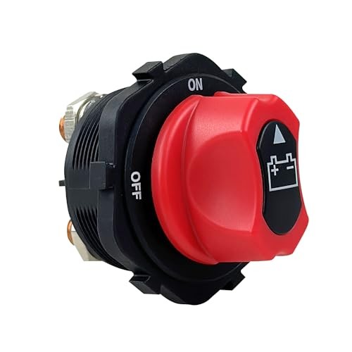 Battery Disconnect Switch 12V-32V Battery Master Cut Shut Off Isolator Switch