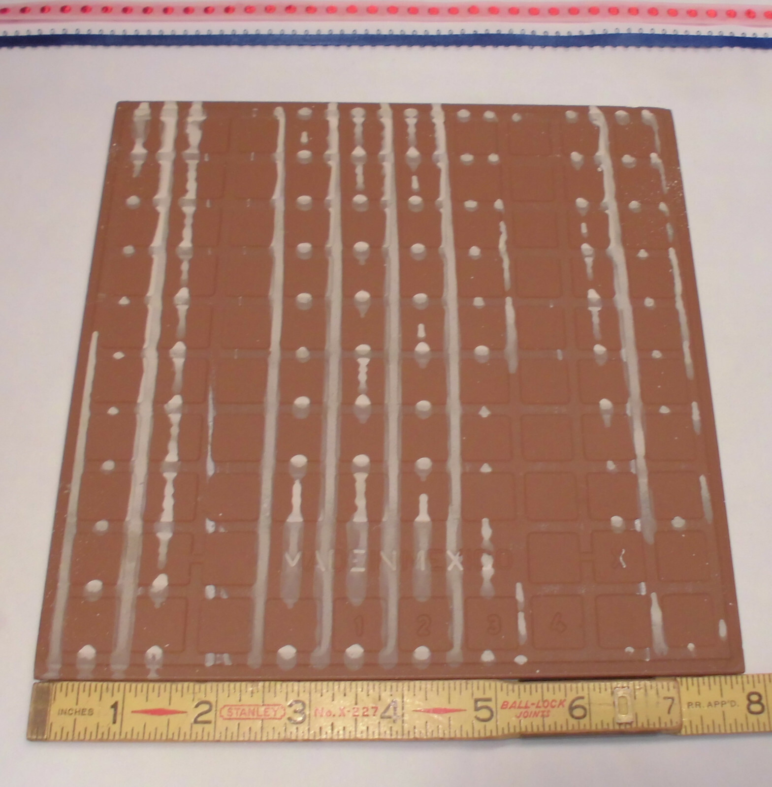 1 pc. Bright White* Ceramic Floor Tile 8″ X 8″ by Armstrong Co. Smooth NEW
