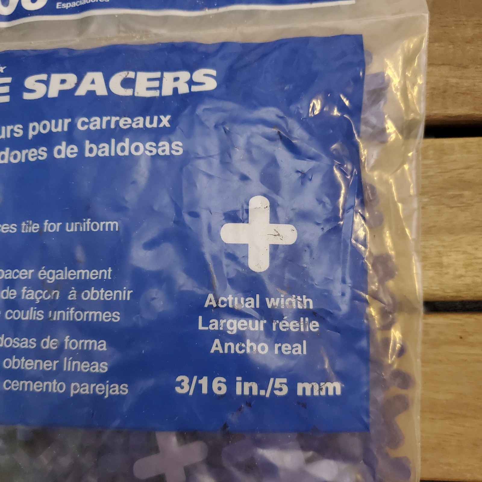 7 PACKS of 500 Cross Plastic Tile Spacer TAVY Basix 3/16″ 5mm 3,500 TOTAL UNITS
