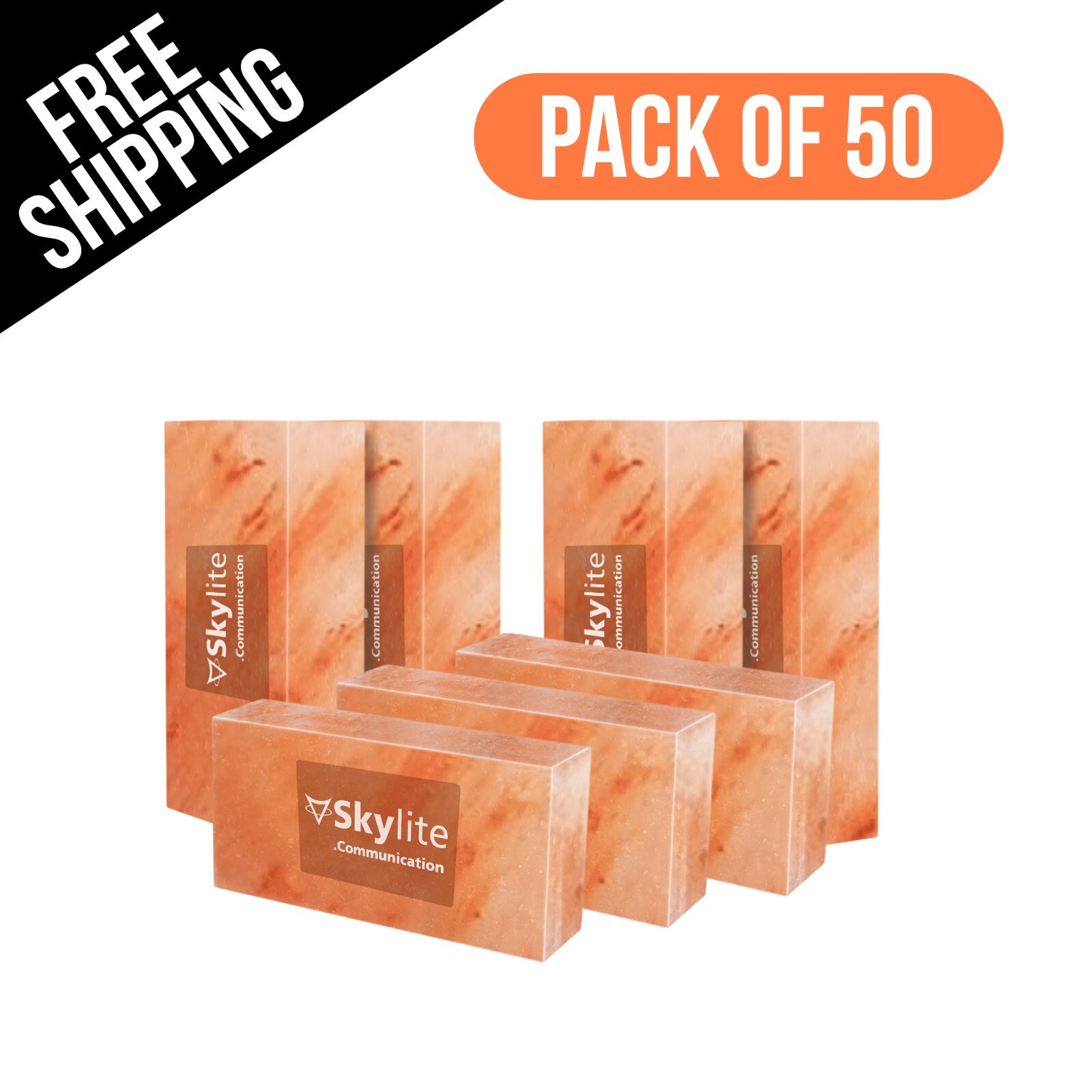 50 Himalayan salt Tiles 8x4x1 bricks – Sauna walls & home improvement AFFORDABLE