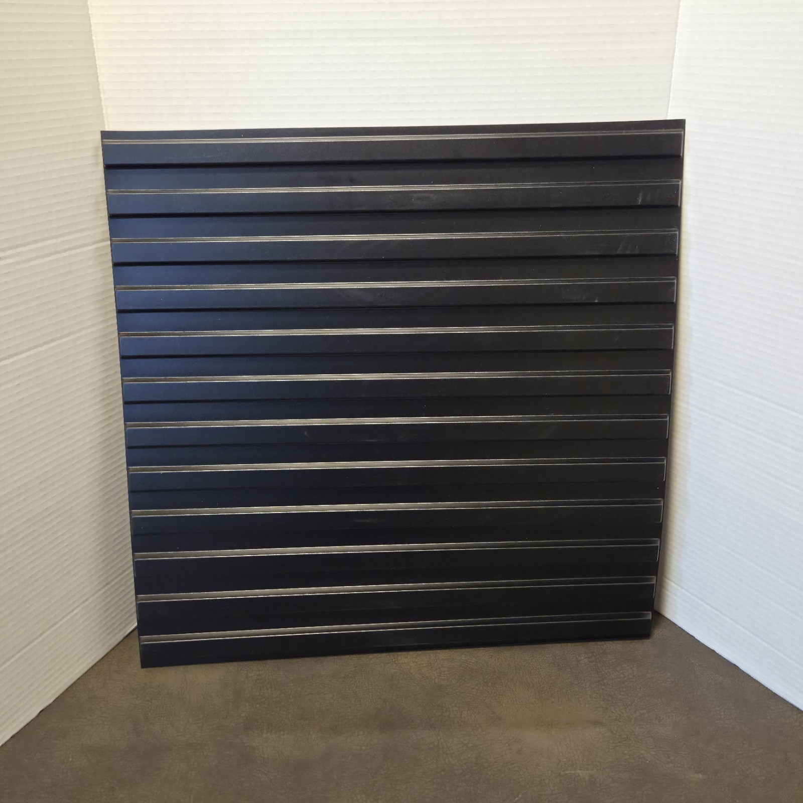 Art3d 3D Wall Panels Black Slat Fluted PVC Textured Tile Backsplash Accent Wall