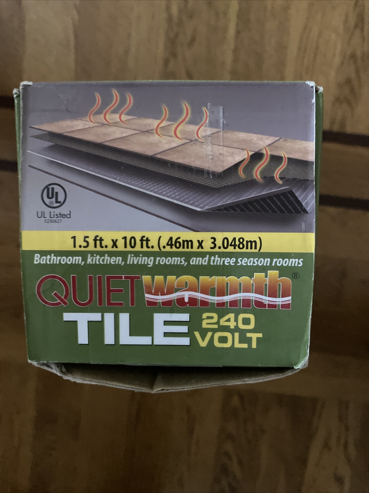 QuietWarmth Under Floor Warming 240V 12-Watt Waterproof Flexible Carbon Film