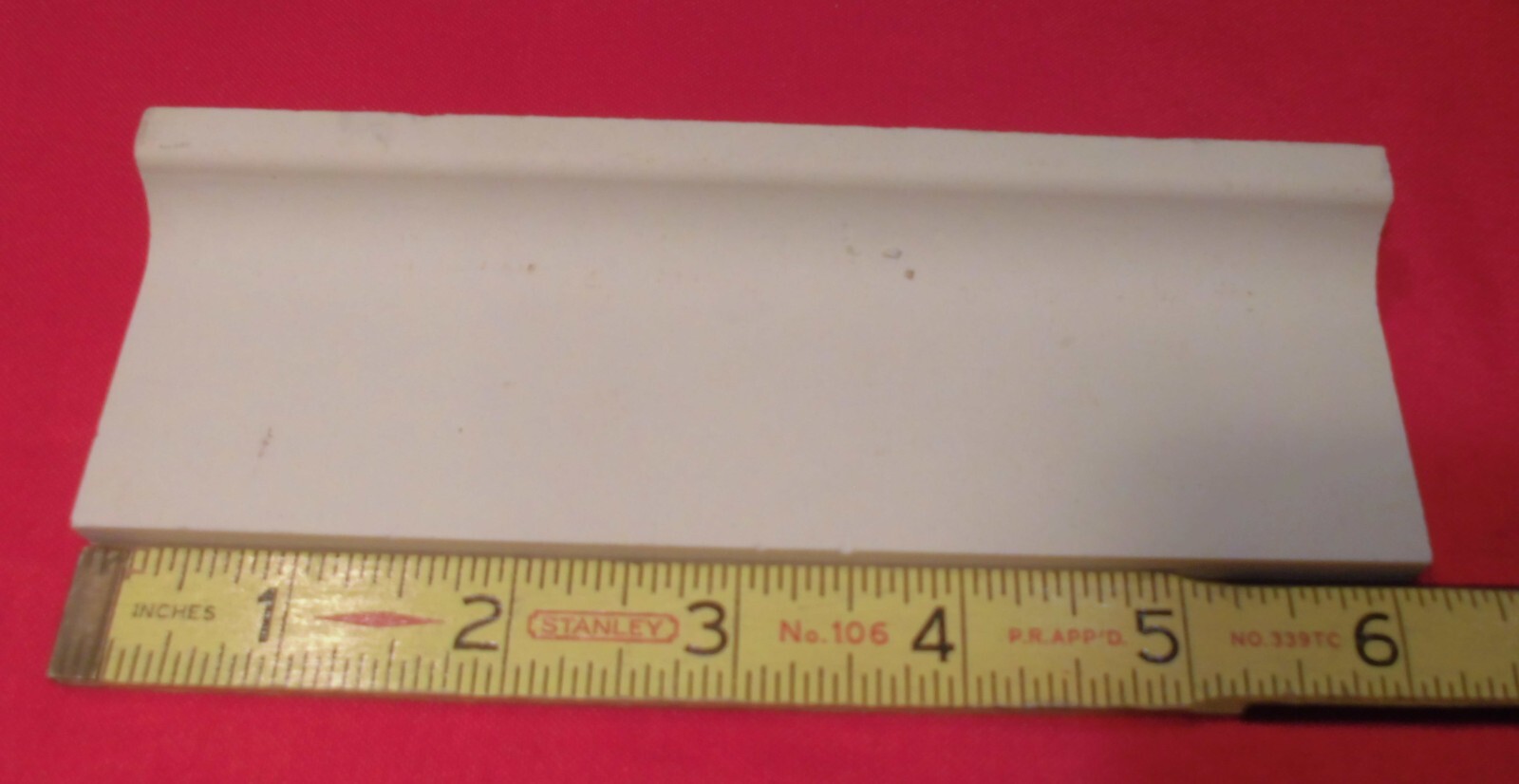 1 pc. Salt & Pepper Ceramic Bullnose Tile 2” X 6” American Olean, NEW STOCK