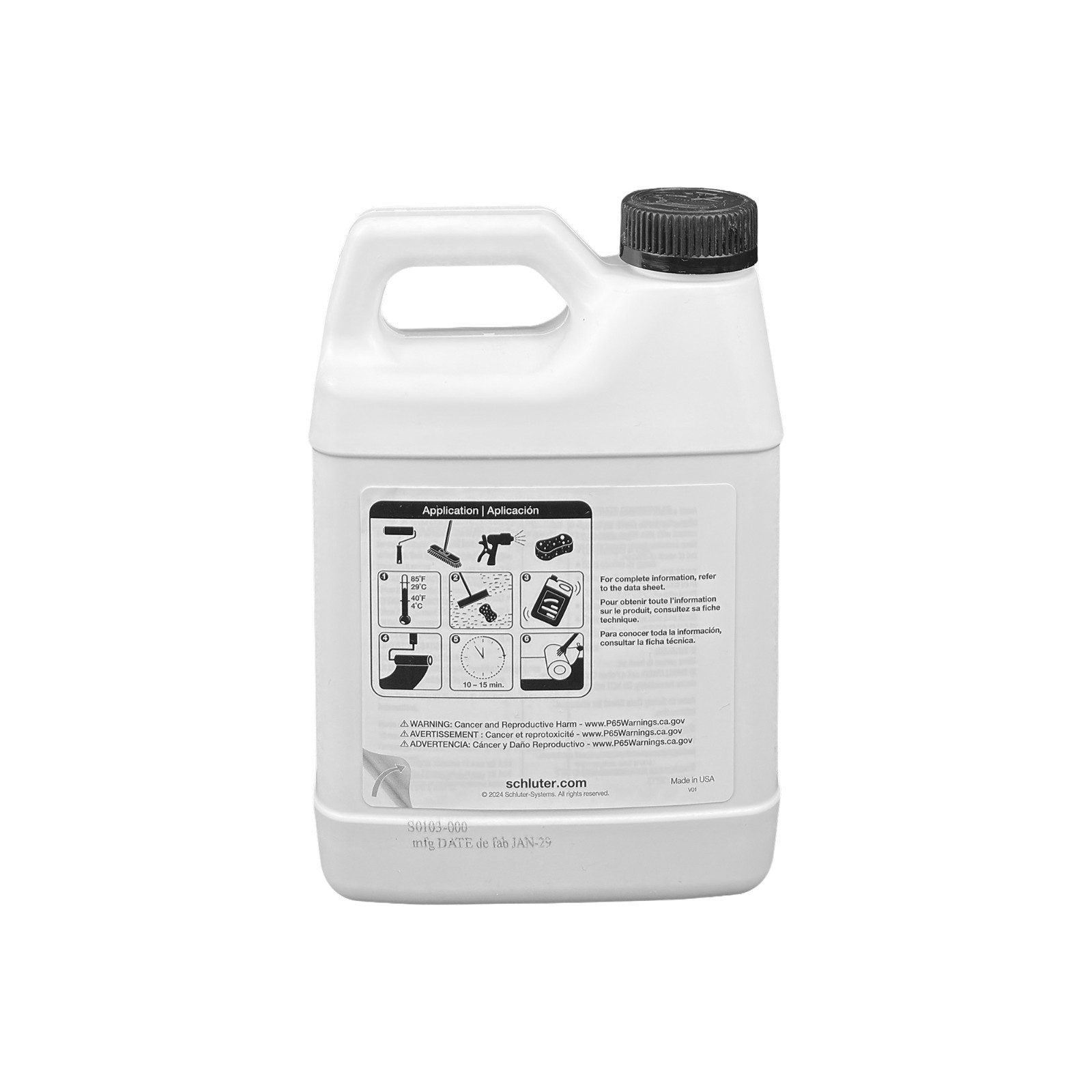 Schluter PRIMER Peel & Stick Primer – Quick Drying, Water Based, 1 QT (946 ML)