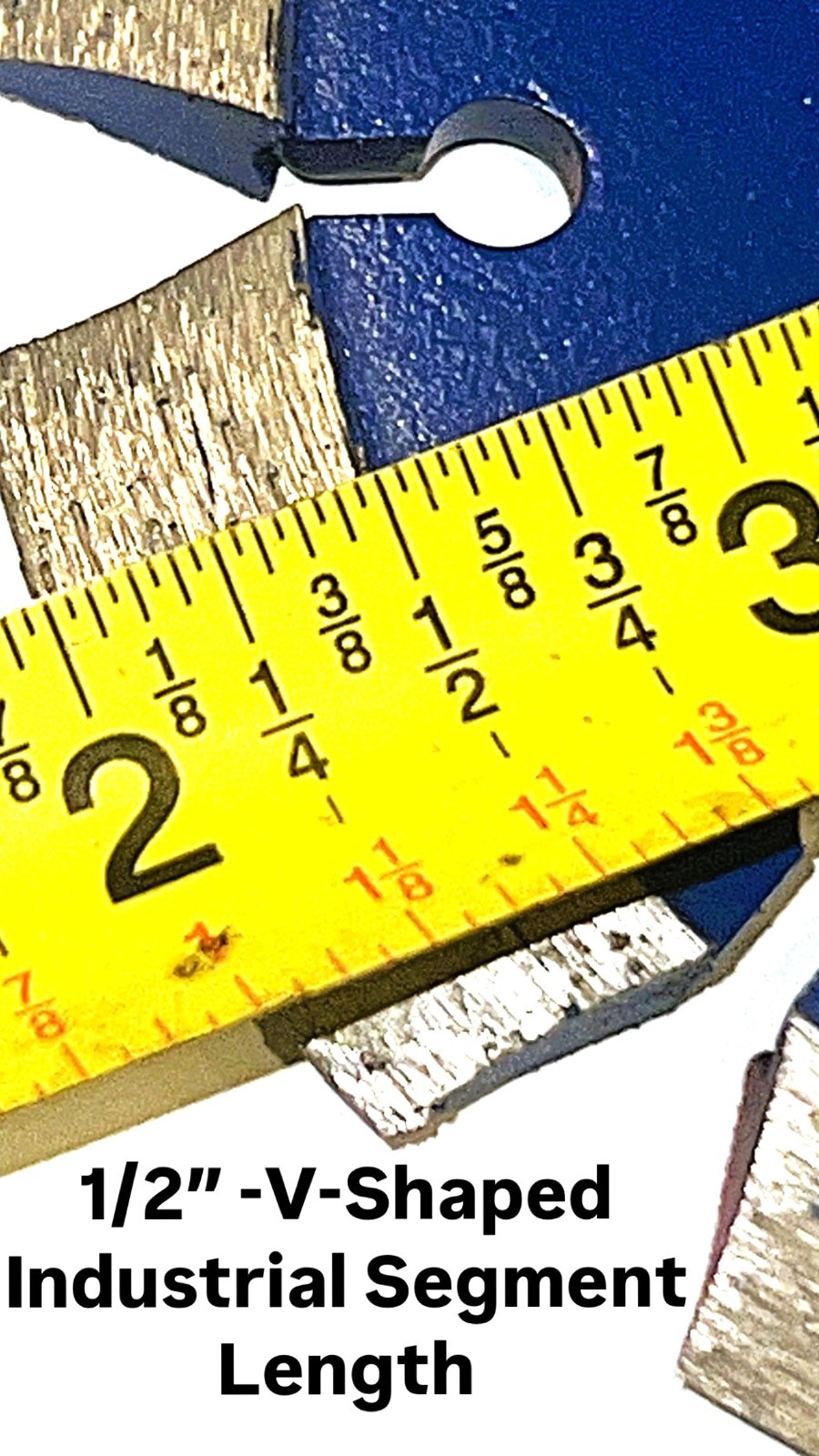 4.5″ x .250″ Laser welded V-shaped Segmented Crack Chaser for Concrete Asphalt
