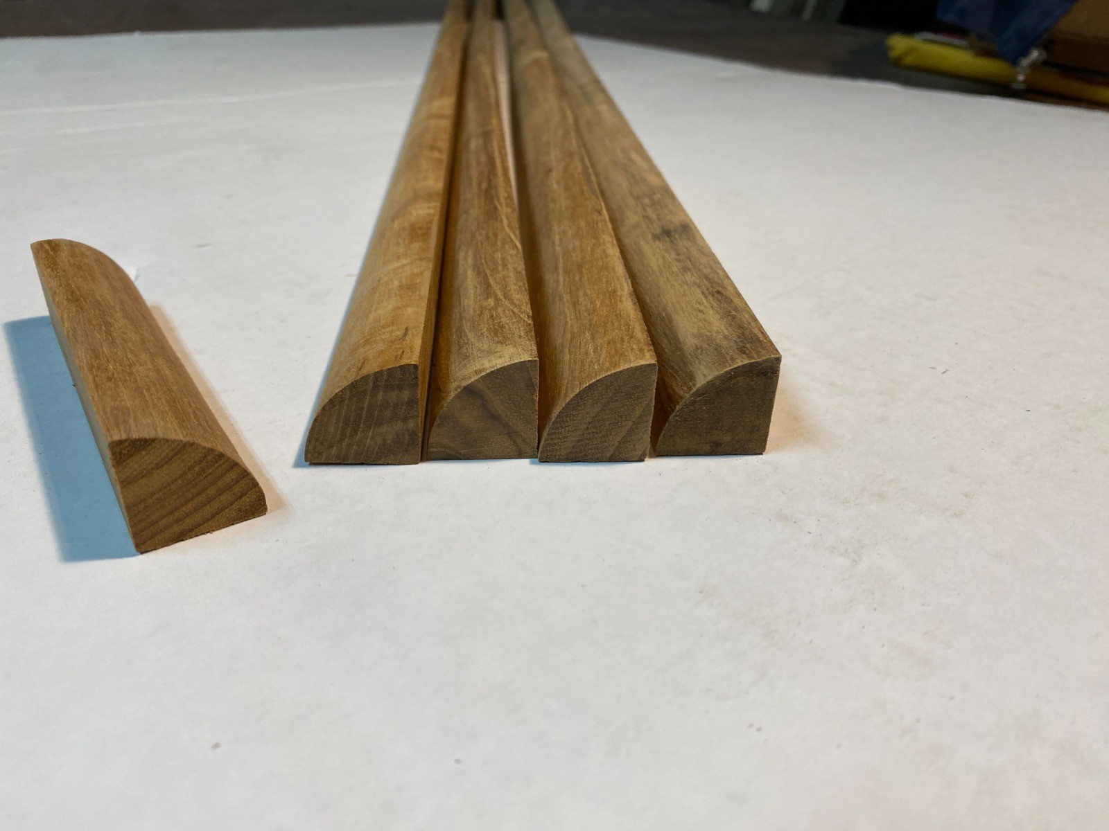 ¾” Teak Quarter Round Molding – 3 to 5 ft Lengths