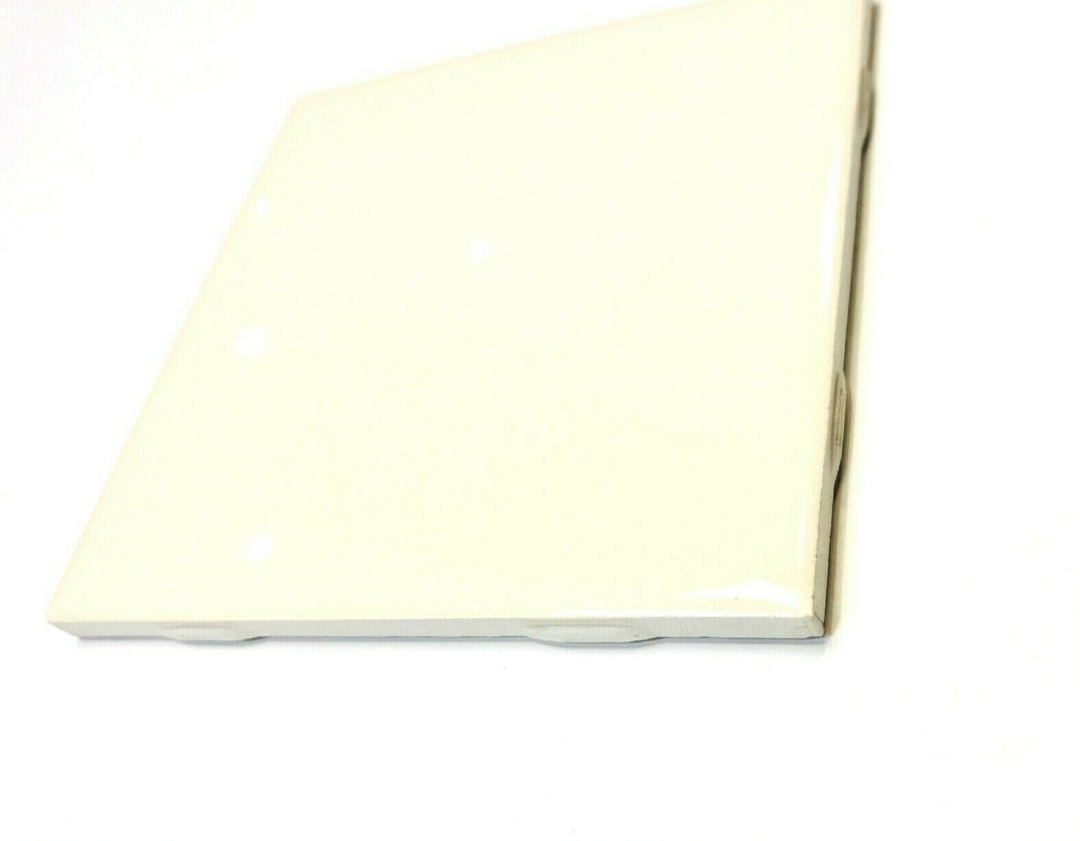 Almond Glossy 4.25×4.25 Ceramic Tile Coaster For Arts&Crafts Backsplash 1 PIECE