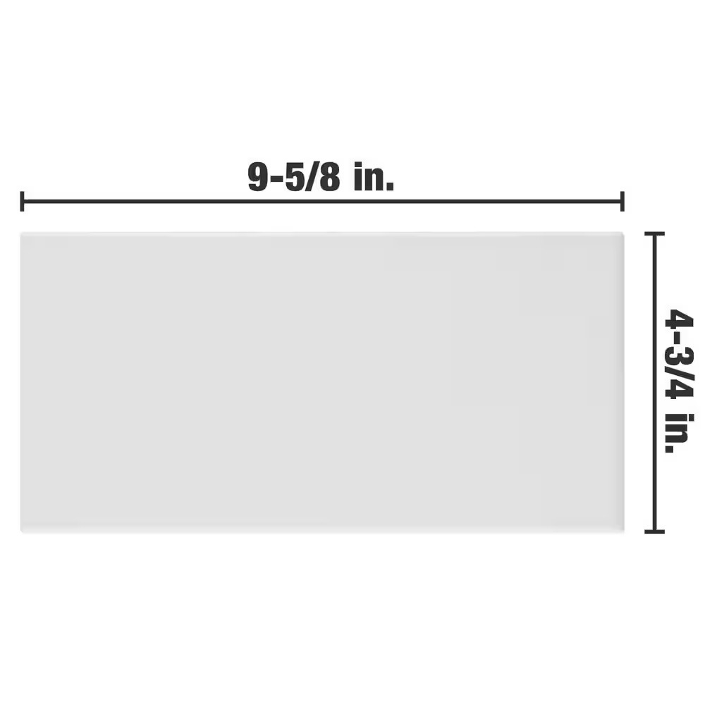 Piscina Brick Blanco Brillo with Biotech 4-3/4 In. X 9-5/8 In. Porcelain Floor a