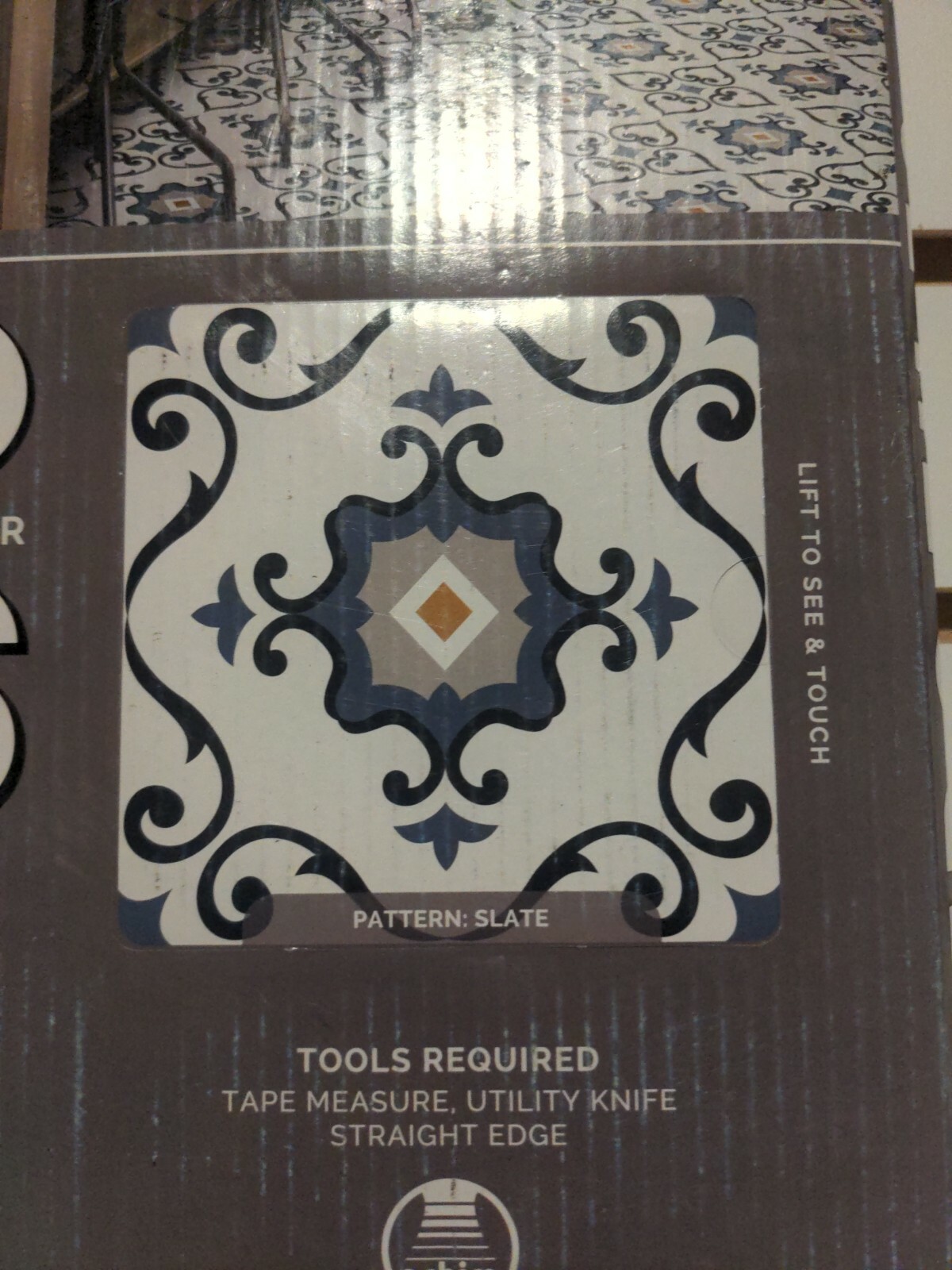 Retro Self Adhesive Peel’n Stick Vinyl Floor Tiles , 20pc Box