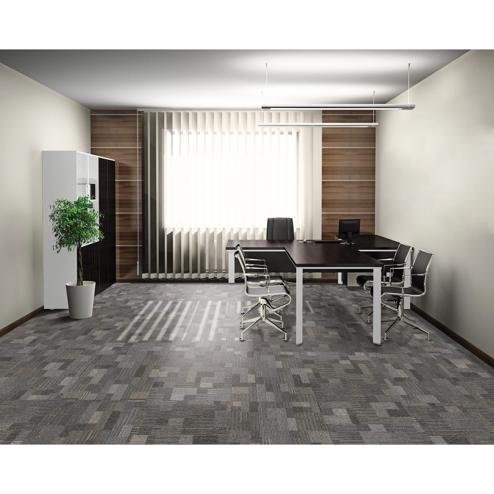 Mohawk Basics Stone Walk 24×24 Carpet Tile Taupe Easy Install 96 sq ft