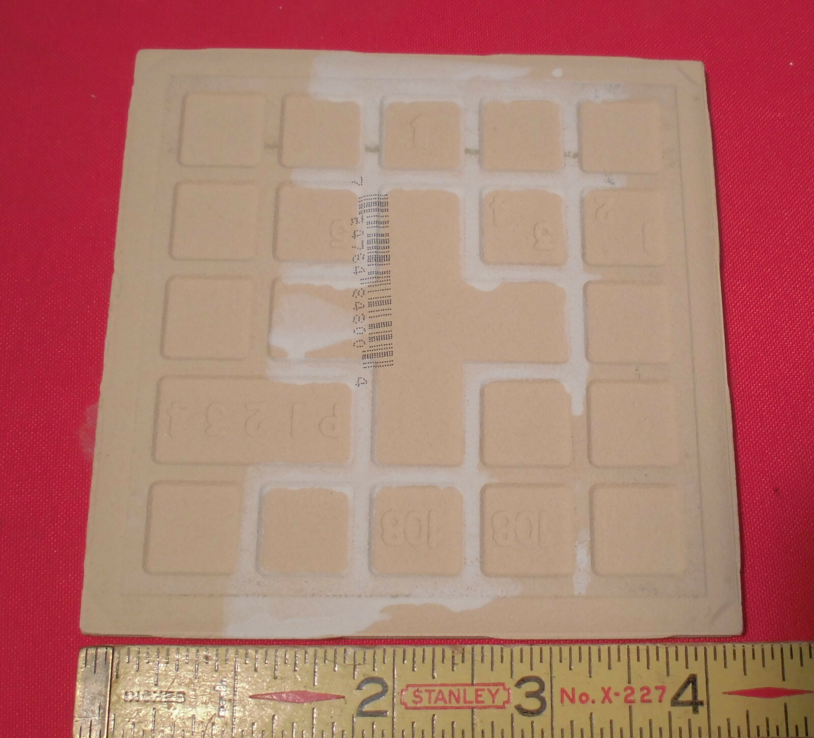 1 pc. *Designers Spring Green* 4-1/4″ Glossy Ceramic Tile; Made USA; New Stock