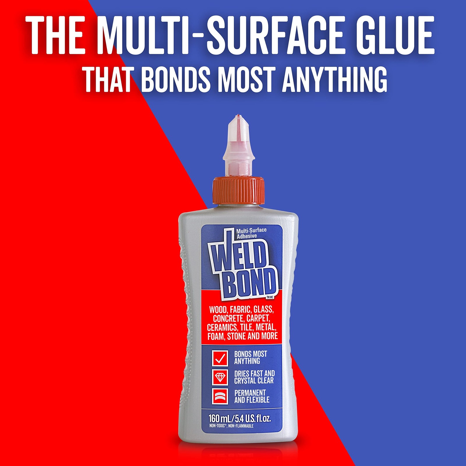 Weldbond Multi-Surface Strong Glue – Fast Drying Glue for Wood, Tile, Cera